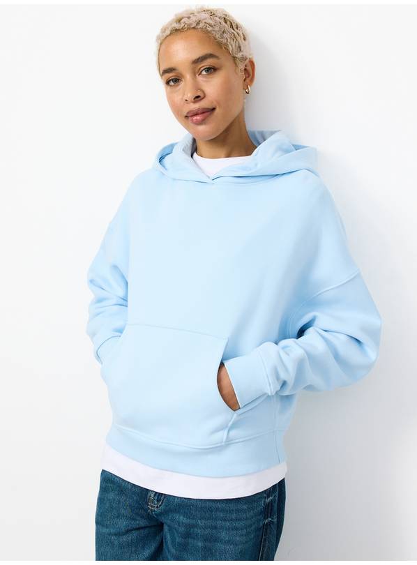 Light Blue Oversized Hoodie S
